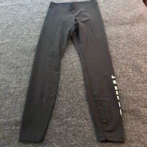 Nike Black Leggings with White Logo